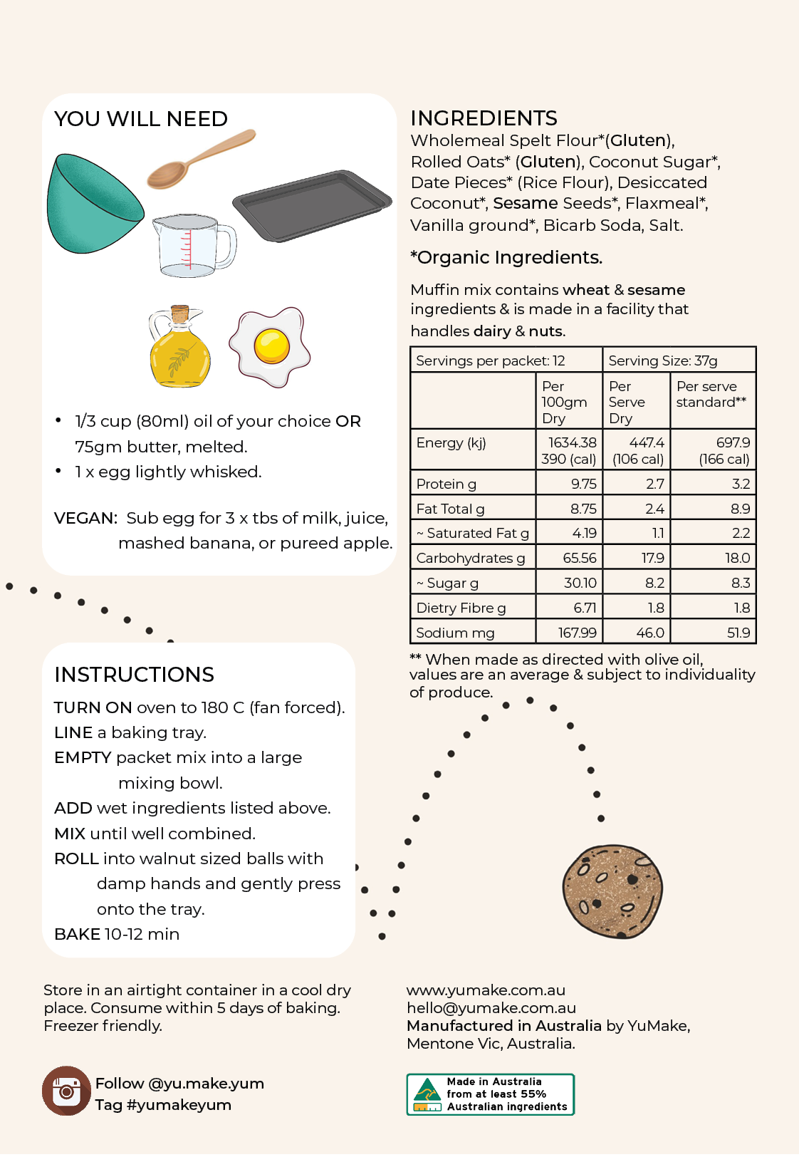 Muesli Cookie Baking Mix - Image 4